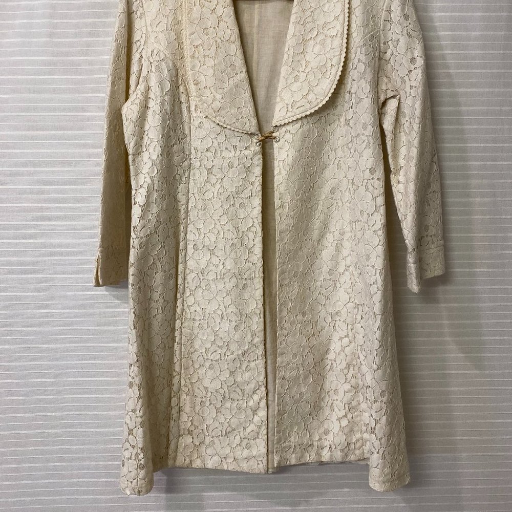Cream duster jacket - Picture 2 of 5